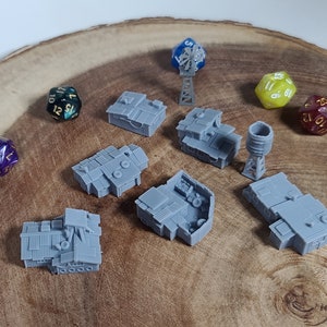 Shanty Town 1 - Set of 8 - Battlefields of Tomorrow - 6mm - 10mm - The Lazy Forger
