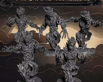 Shadow Elementals- Eternal Fangs: Battle for Xiuyu | Mojibake Miniatures