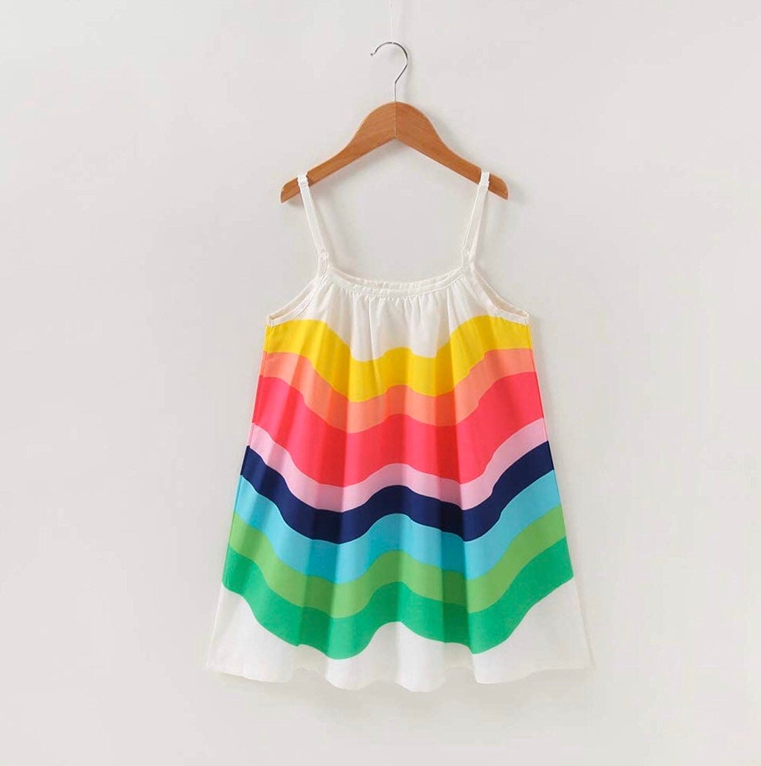 Rainbow dress for girls little girls clothing little girls | Etsy