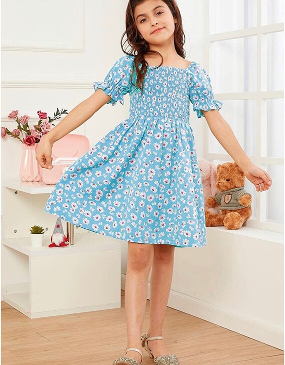 Vestidos azul claro para niñas sales
