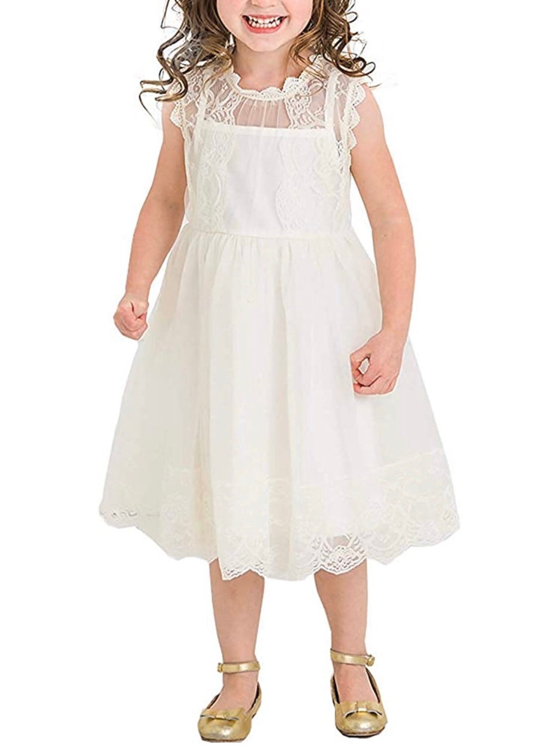 White Dress for Girls Little Girls Clothing Little Girls Etsy
