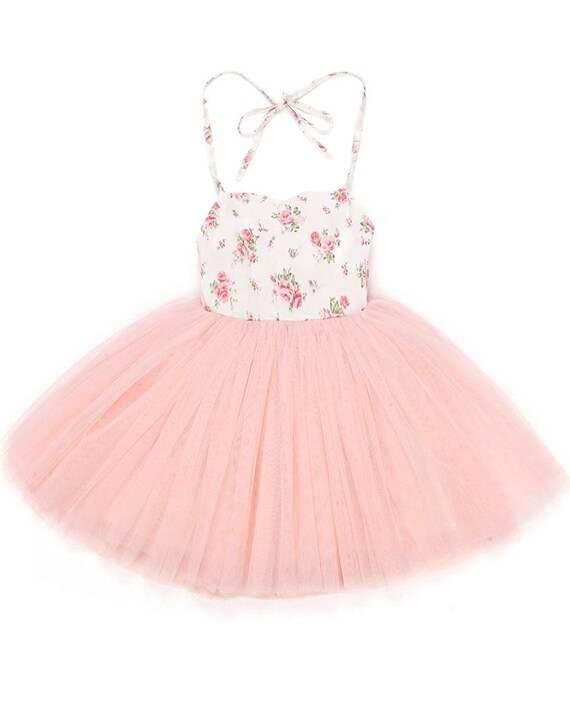 girls pale pink dress