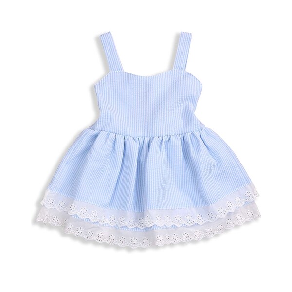Little Girls Light Blue Dress Etsy