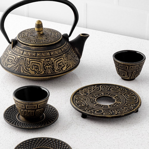 Chinese Cast Iron Hibachi With Mixing Vessel and Teapot Etsy