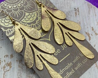 Mermaid Goddess 18K Gold Filled Earrings