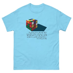 Do Not Try to Turn the Cube speedcube unisex classic tee