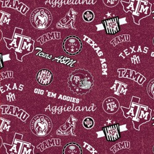 Texas A & M University Cotton Fabric
