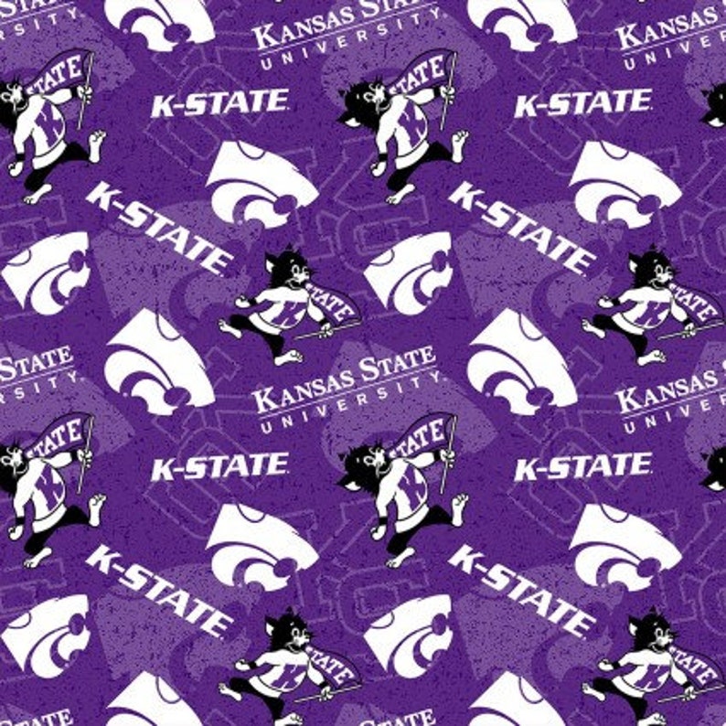 KS101 Kansas State University Wildcats 100/% Cotton Fabric