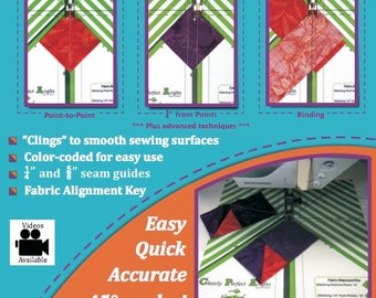 Gabarit Clearly Perfect Angles Pour Couture - Angles à 45° Facile Et Rapide