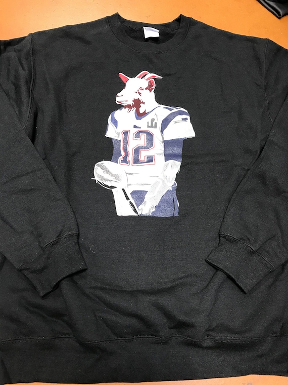 tom brady goat sweatshirt