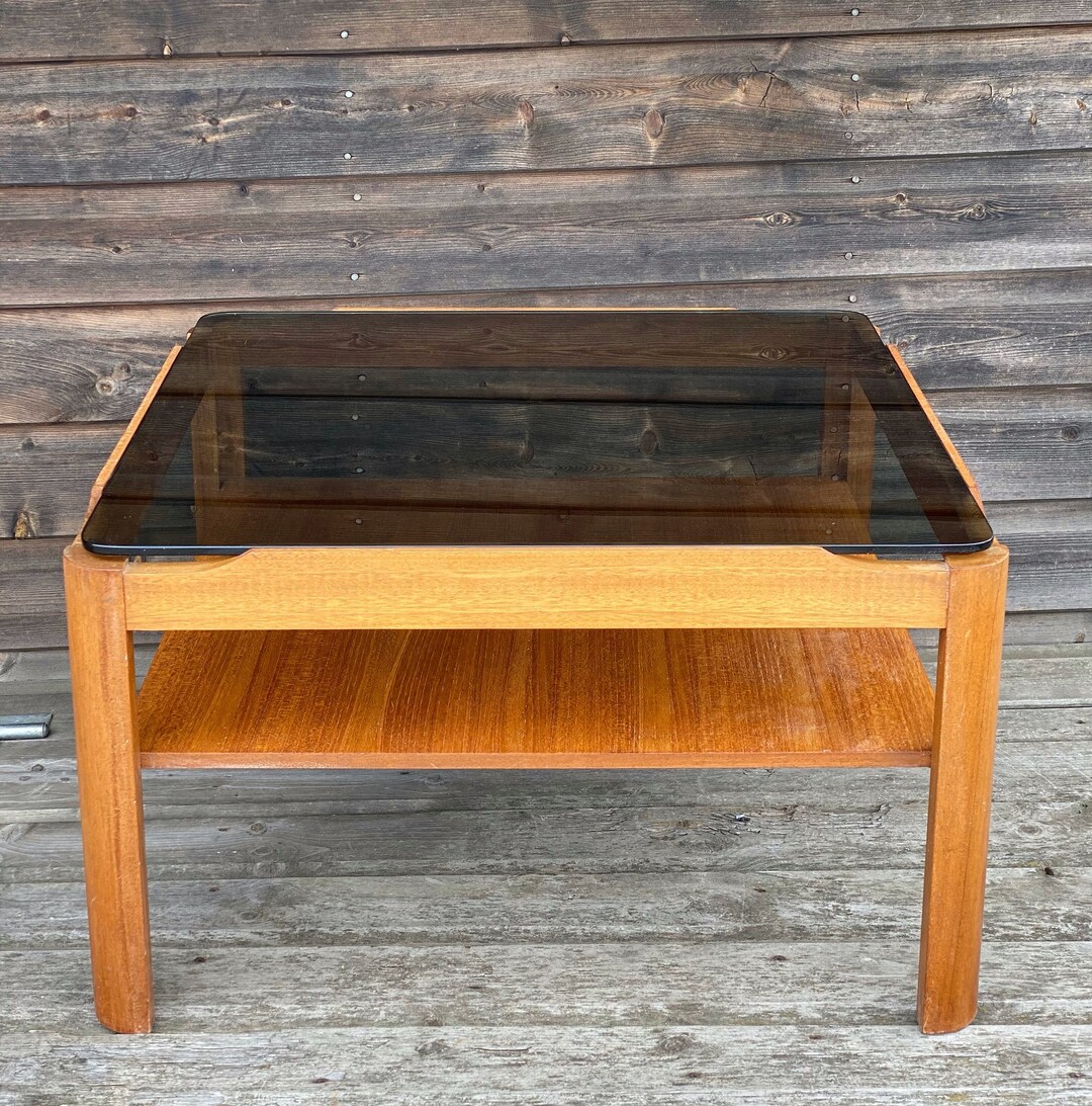 Glass Top Coffee Table From the 1970s by the Myer Furniture Etsy UK