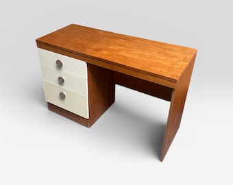 Mid Century Uniflex “F Range” Teak Dressing Table, c.1960s (with original advert)