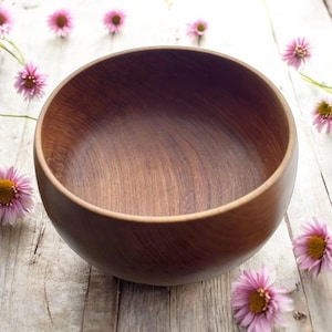 Danish Mid-Century Modern Teak Bowl, a Large Salad or Fruit Bowl 1960s