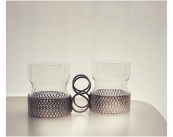 【未使用】 Tsaikka Timo Sarpaneva 1957 Iittala Timo Sarpaneva Vintage Tsaikka 1957 Blue Glasses (6