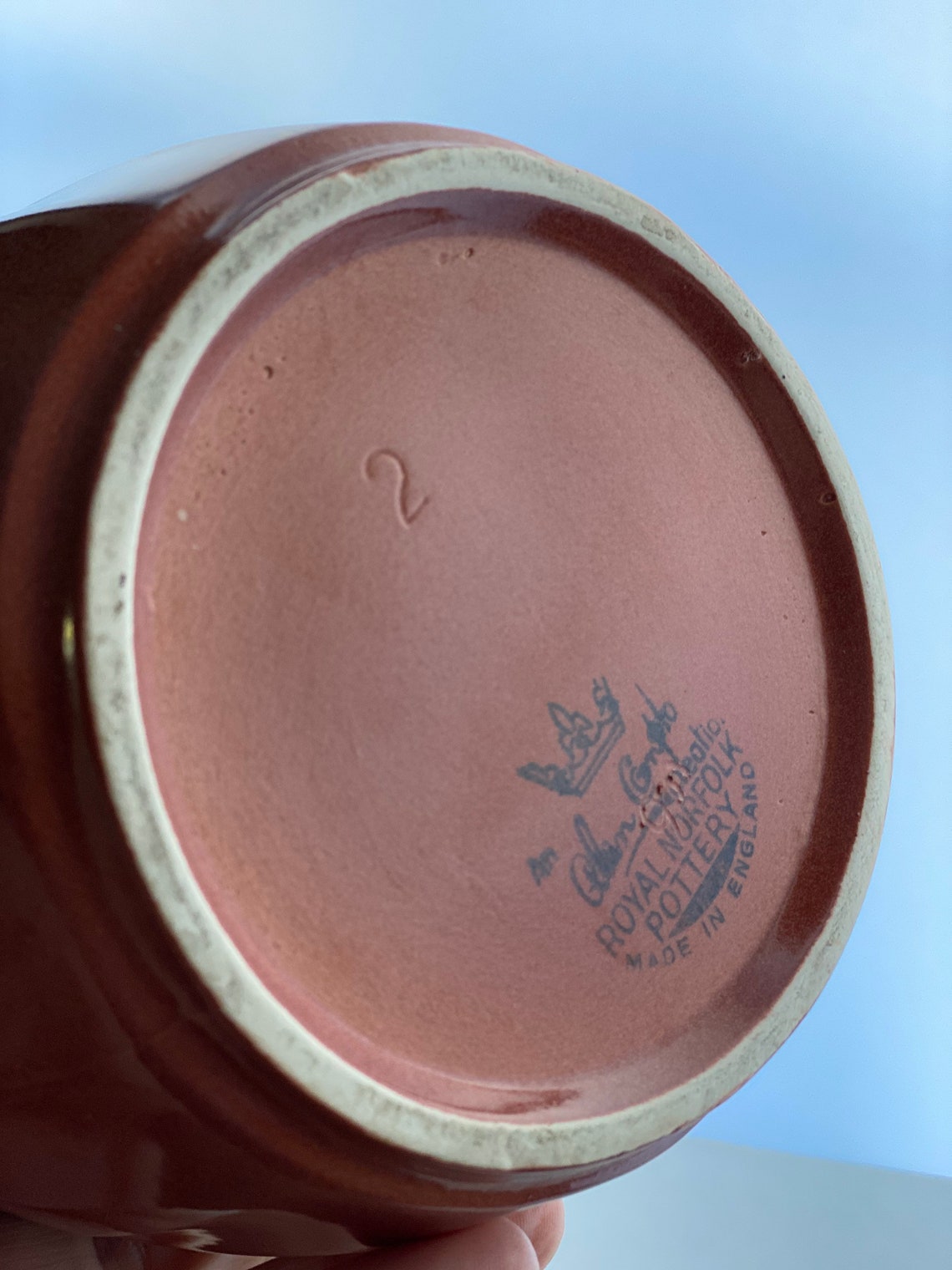 Royal Norfolk Pottery 1950s ceramic vase Studio pottery by An Etsy