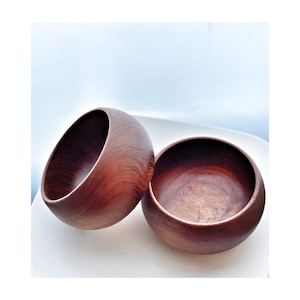 Vintage Danish Style Teak Small Bowl 1970s