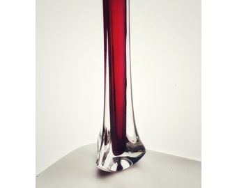 Whitefriars Geoffrey Baxter Pattern Number 9570 Ruby Glass Posy Vase