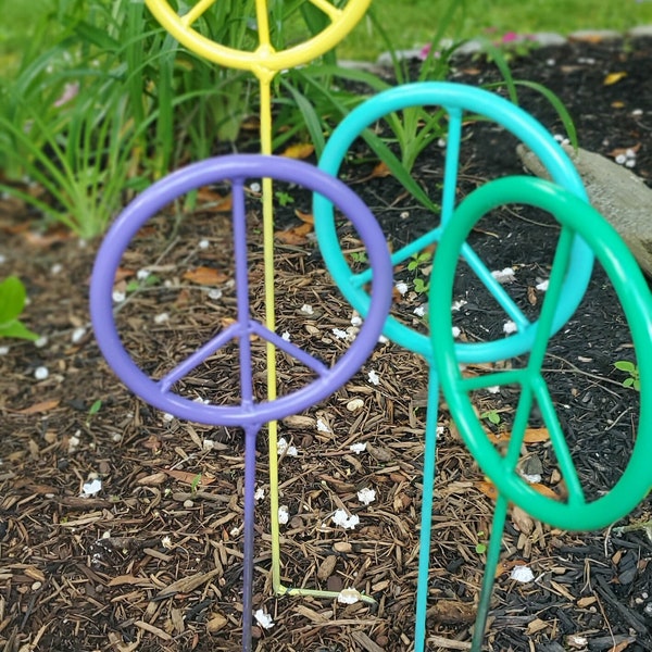 Peace Sign Yard Art Etsy