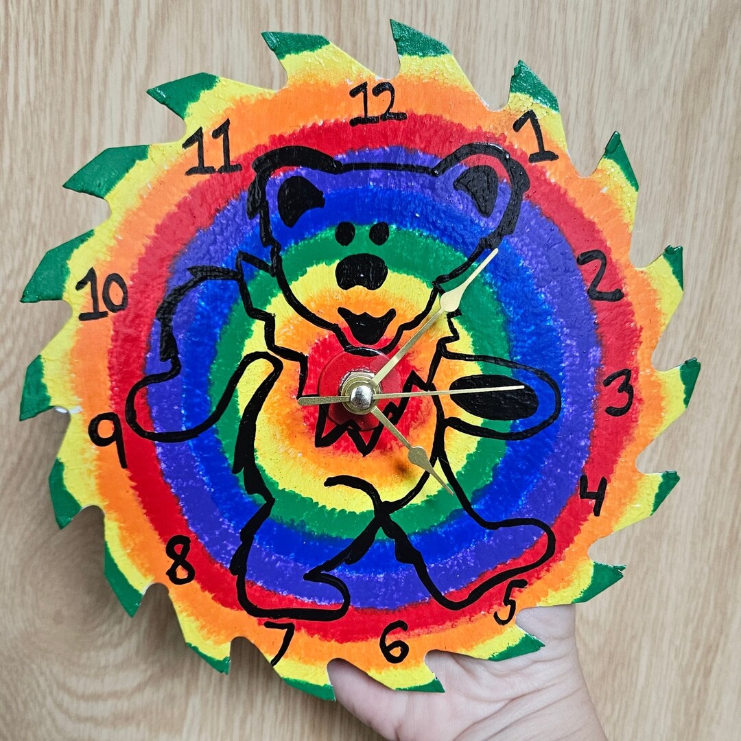 Grateful Dead Clock, Grateful Dead Art - Etsy