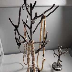 Jewelry Tree,  Jewelry Organizer, Mother's Day gift, Metal Tree, Ring and Necklace holder, Tree Sculpture