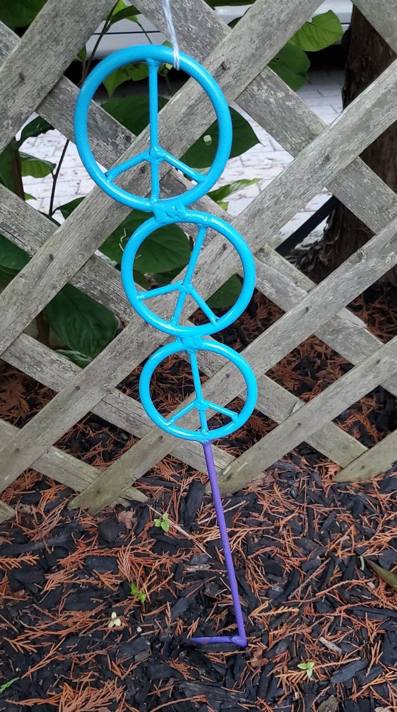 Stacked Peace Signs, Peace Signs for Garden, Garden Peace Signs, Peace ...
