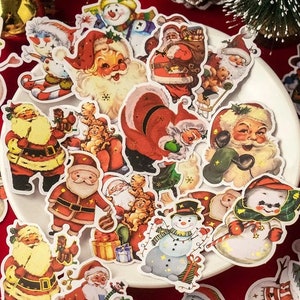 Christmas Decorative Stickers | Christmas Scrapbooking Stickers | Junk Journal Stickers | Scrapbooking Stickers