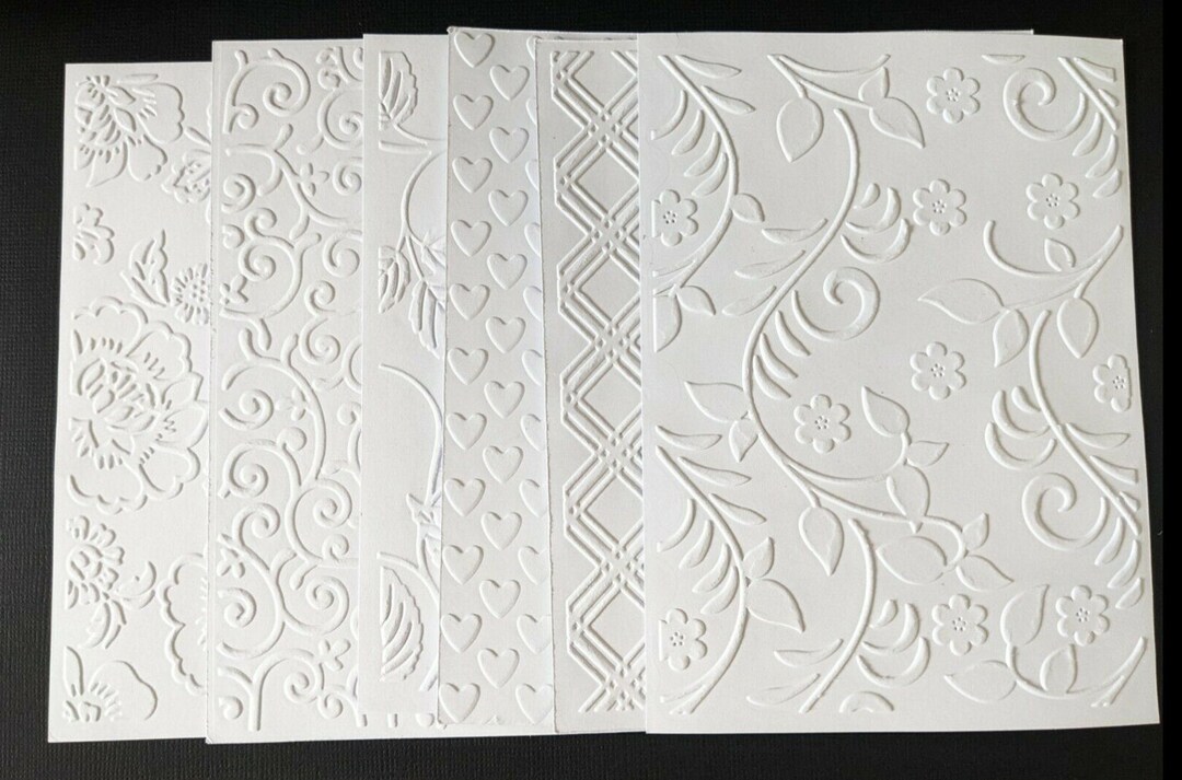 White Embossed Cardstock Embossed Cardstock Scrapbooking Cardstock