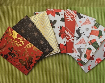 Christmas Gift Card Envelopes | Floral Pattern Paper, Set of 6