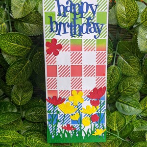 Cute Floral Happy Birthday Card| Flower Birthday Card
