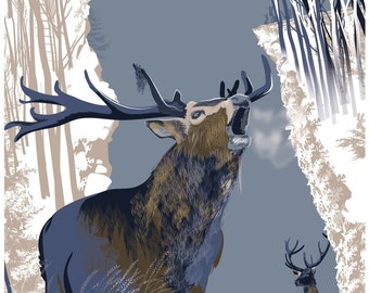 Made in U.S.A Giclee Prints Monarch Of The Glen Animals Repro Stag
