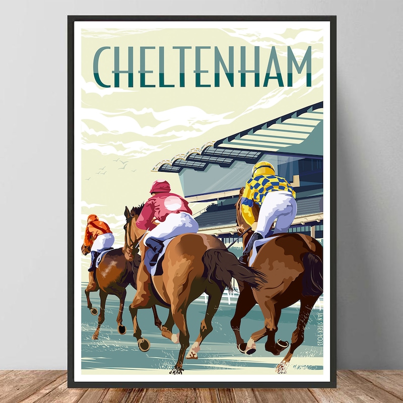 Cheltenham Racing Art - Etsy UK