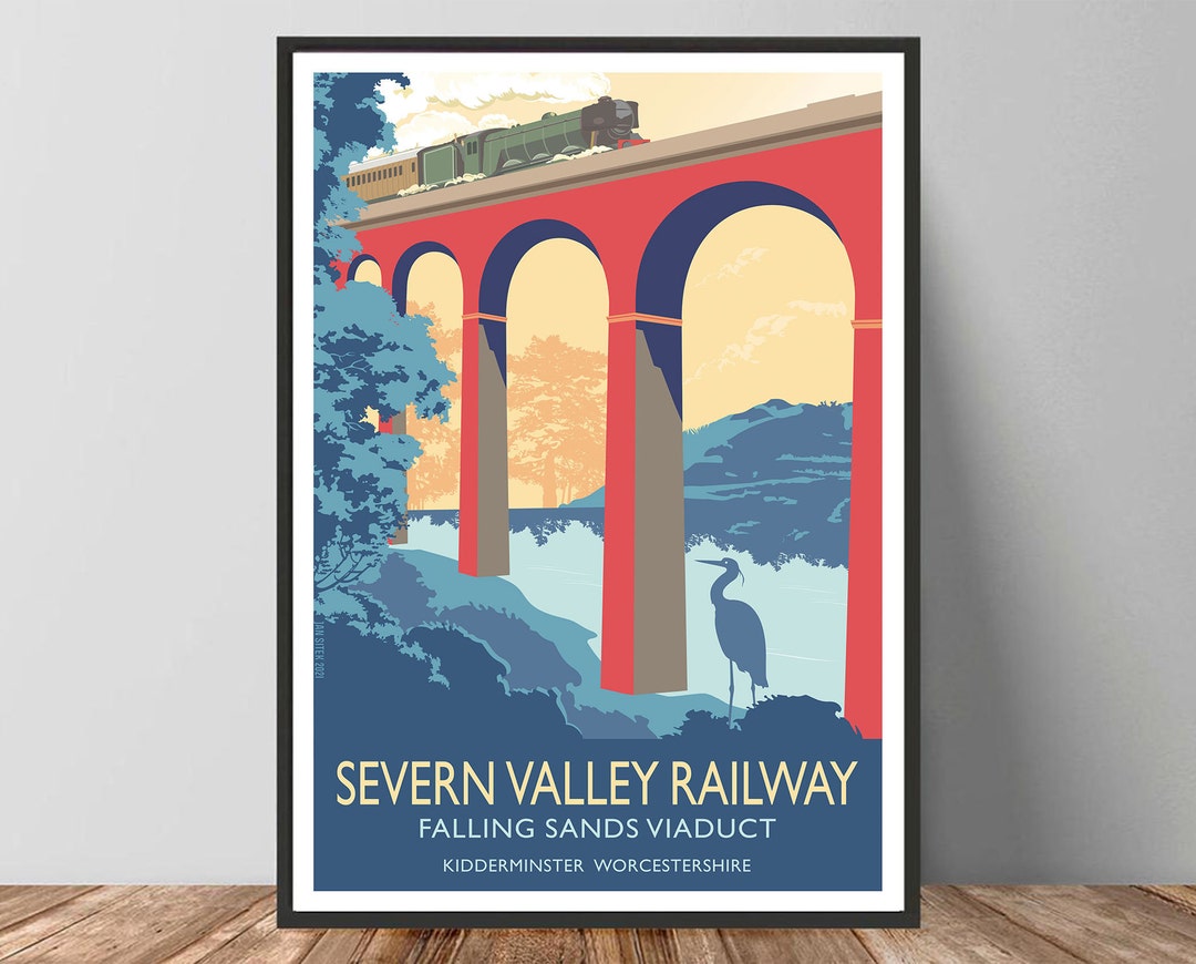 Falling Sands Viaduct Severn Valley Railway Poster, Kidderminster