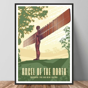 Angel of the North Gateshead Tyne and Wear ArtPrint/Travel Poster