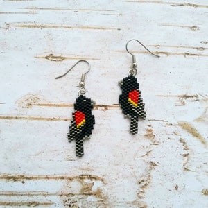 Nativemade Songbird Earrings Cardinals, Blue Jay, Red-wing Blackbird ...