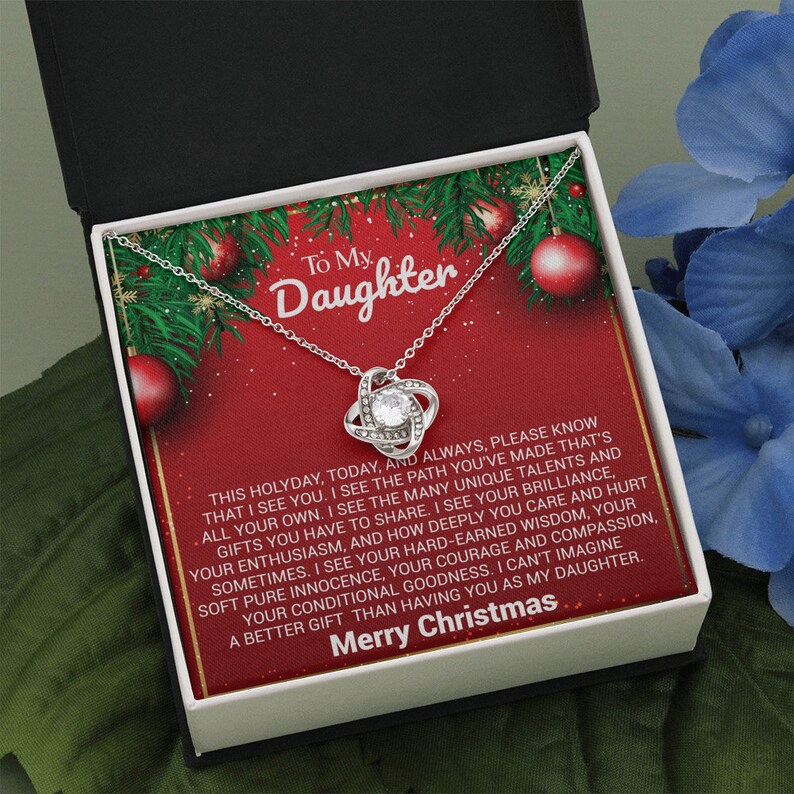 To My Daughter Necklace From Mom to Daughter Necklace for Etsy