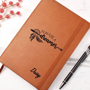 Personalisiertes Journal, Lederbuch, Weihnachtsbuch, personalisiertes Journal, Lederbuch, Journal und Notizbuch