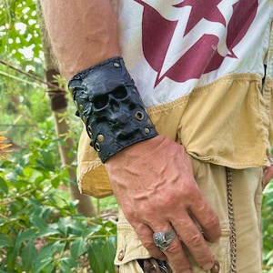 Leather on sale cuffs etsy
