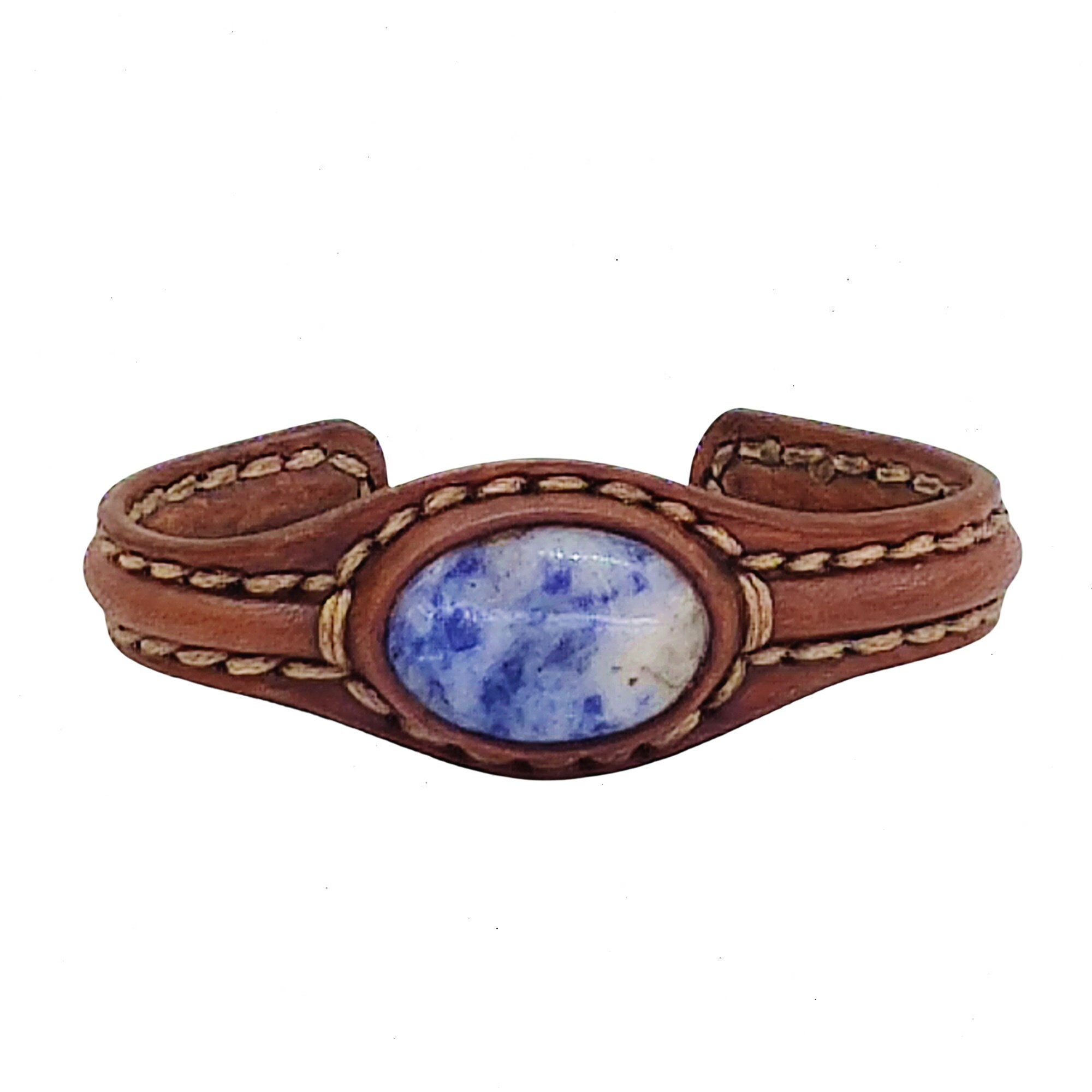 Leather clearance stone bracelet