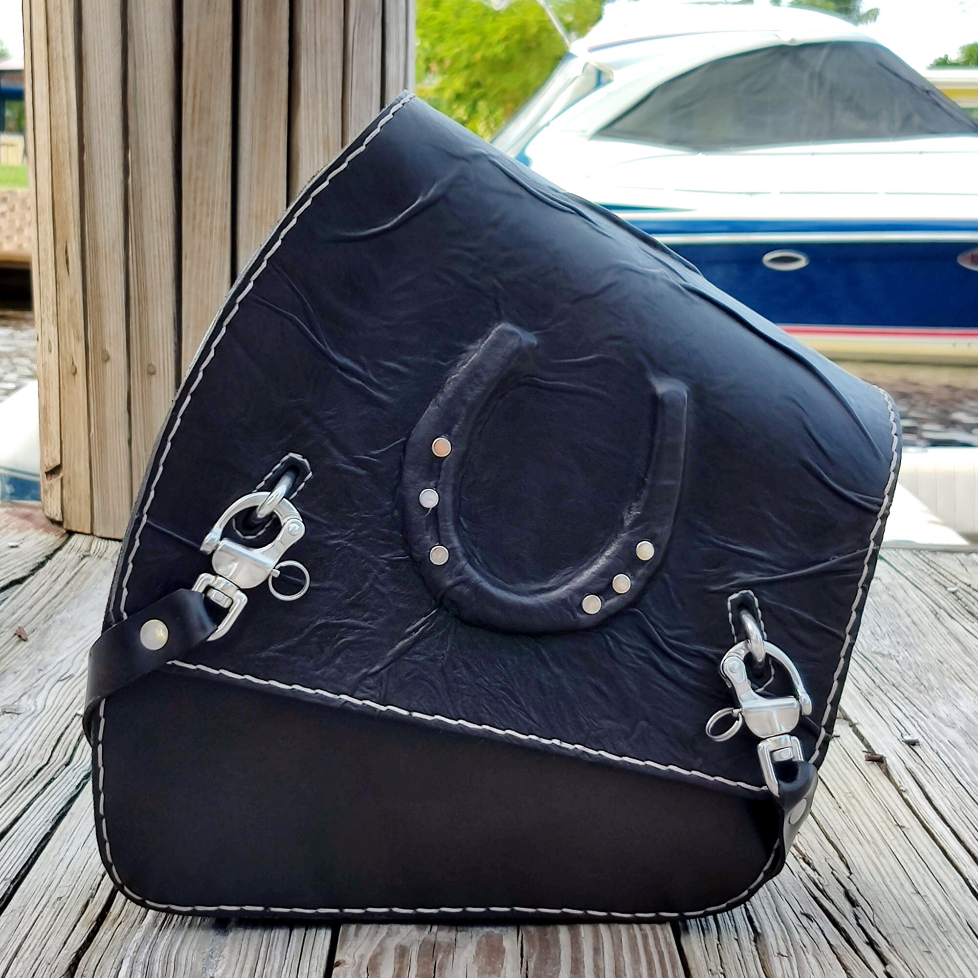 Harley davidson leather side bags sale