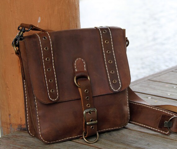 leather postman shoulder bag