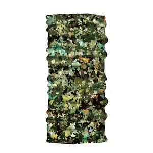 Neck Gaiter-Face Mask-Coolmax Bandana-Mozaic Camo-Green Color Sports Wear-Quality Gift Active Purpose Headwear Face Shield