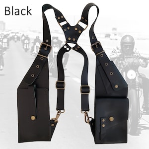 Holster en cuir rustique-sac à bandoulière en cuir-sac de festival en cuir-sac de voyage cadeau-brûlage homme