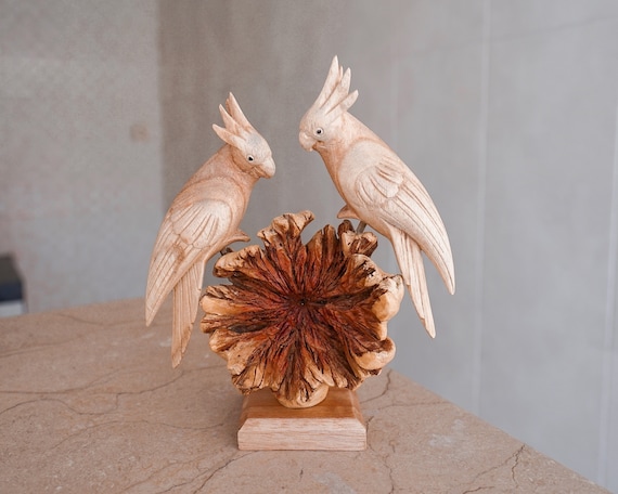 Wooden parrots hotsell