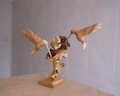 Wooden Hummingbird Couple Sculpture, Wood Carving, Bird Statue, Handmade Decor, Rustic, Unique, Housewarming, Wedding Decor, Gift for Mother