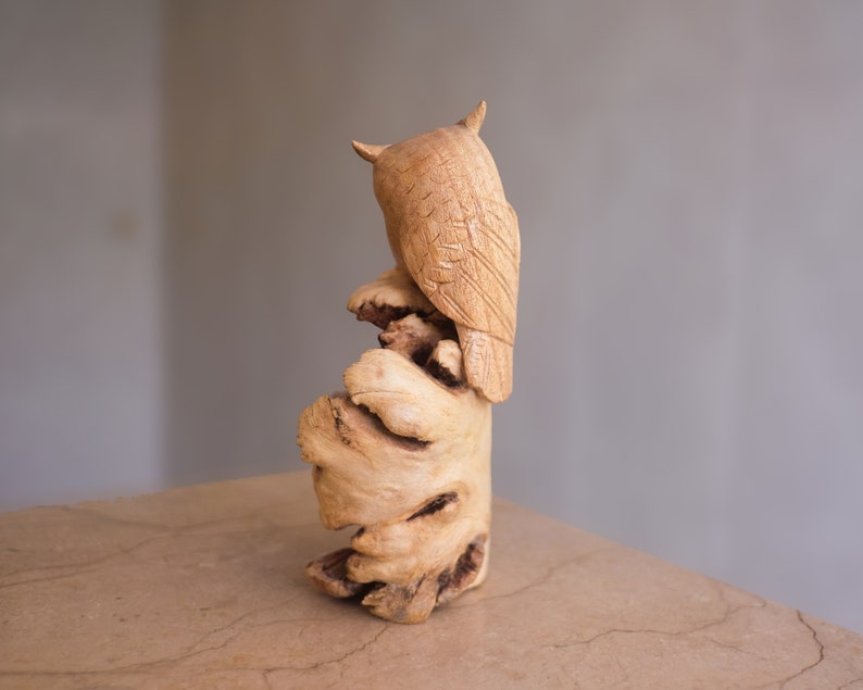 Couple Owl, Wood Carving, Wedding Gift, Wood Carving