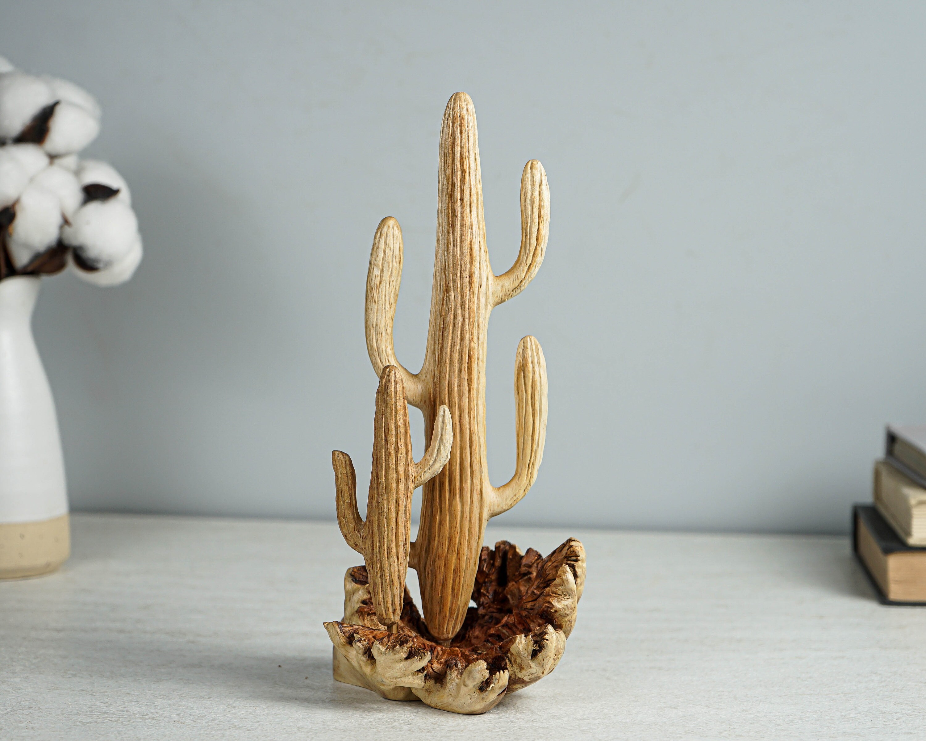 lineair gebaar ingewikkeld Houten Saguaro Cactus 97 Sculptuur Kunst Decoratief - Etsy Nederland