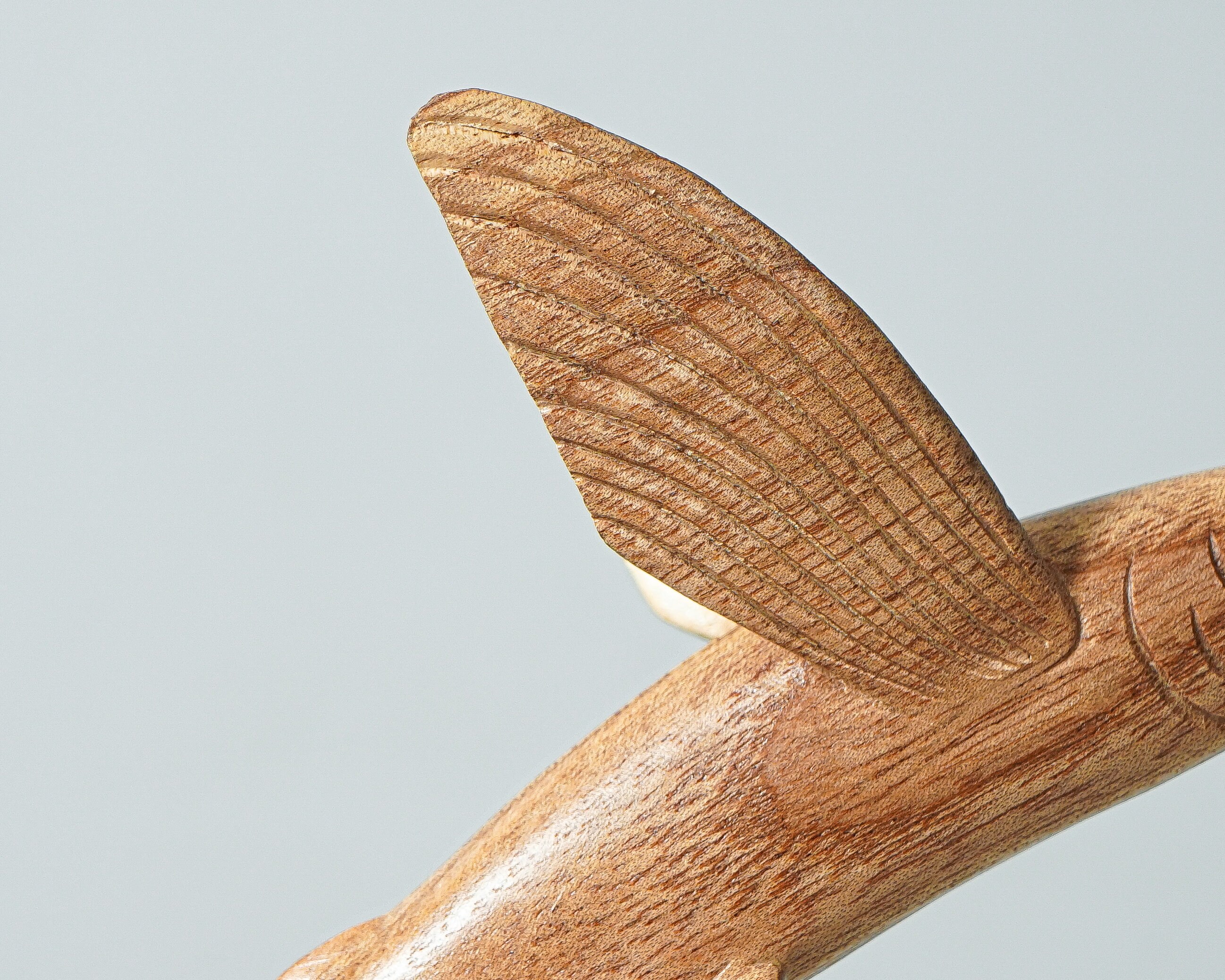 Cod Fish Statue Wooden Fying Fish Sculpture, Flying Cod Statue, Art, Wood Carving ...