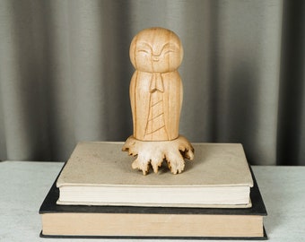 2024特集 Wooden Jizo Figurine Wood Sculpture, Buddha Japanese Statue, 工芸品