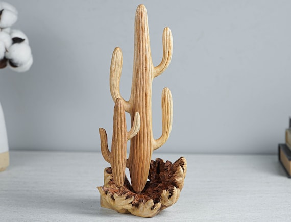 Wooden Saguaro Cactus , 9" Sculpture, Art, Decorative, Botanical, Succulent  Plant, Miniature, Indoor Decor, Garden Decoration, Wedding Gift - Etsy