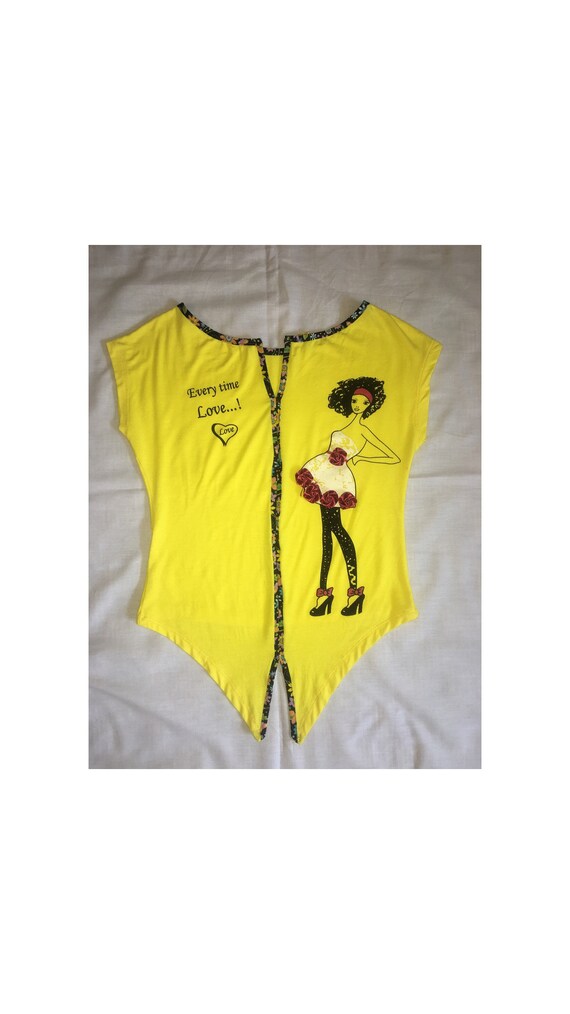 70s Novelty Crop Top